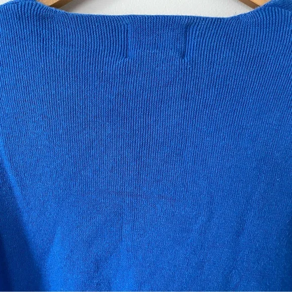 3/$20 Quacker Factory Blue Snowman Knit Top - Picture 10 of 10